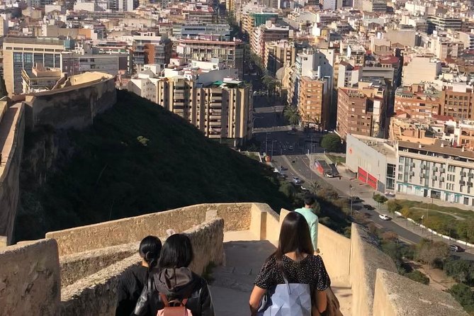 Alicante Historic Small Group Tour with Tapas Tasting - Taking transport up to Santa Barbara Castle