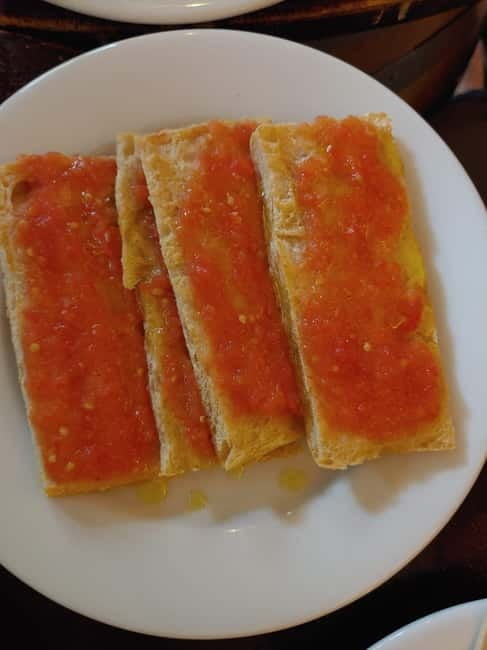 Barcelona Authentic Tapas & Drinks Tour - First restaurant stop: settling into Catalan tapas
