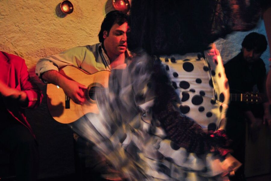 Barcelona: City Tour & Flamenco Show with Wine & Tapas - Roman walls and the Gothic Quarter