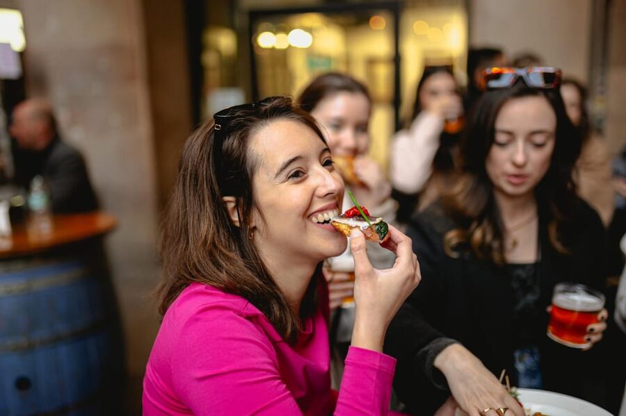 Barcelona: El Born Food Walking Tour with Tapas and Drinks - Nine tapas, from croquettes to paella