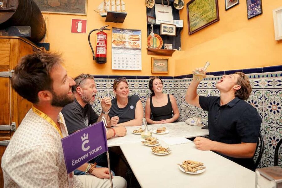 Barcelona: Old City Hidden Gems, Tapas, & Drinks Guided Tour - The porrón challenge is more than a photo opportunity