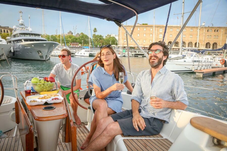 Barcelona: Sailing Tour with Spanish Tapas and Drinks - Setting off from Port Olímpic