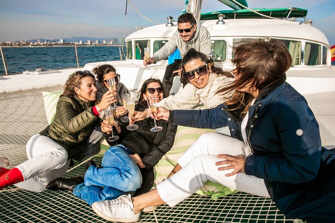 Barcelona Small Group Trip by Catamaran w Tapas, Cava and Sunset - The longest stretch on the Mediterranean