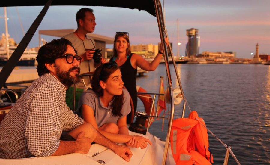 Barcelona: Unique Sunset Sailing Tour with Tapas & Open Bar - The Barcelona coastline from the water