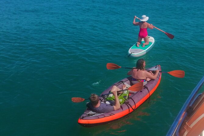 Benagil private yacht from lagos with drinks, tapas, paddle boards and kayak - Drinks, tapas, and your own soundtrack