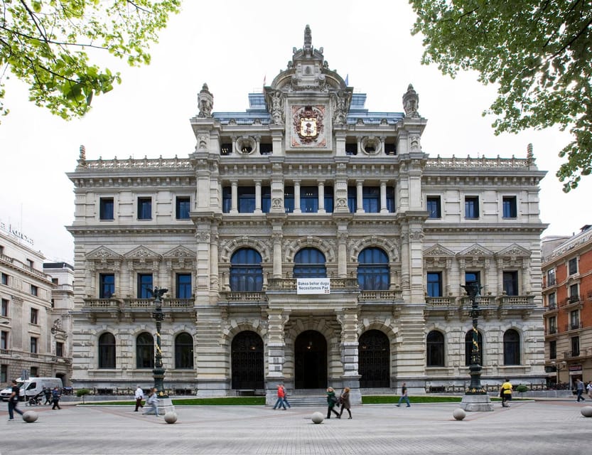 Bilbao: Classic & Modern Guided Walking Tour with Pintxos - Plaza Nueva, San Antón, and the city’s public life