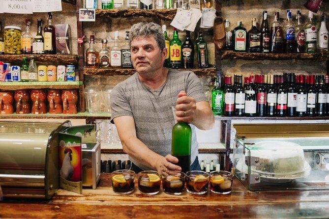 Born to Eat: Gourmet Tapas & Wine Small Group Tour in Old Barcelona - Stop one: aperitifs in a rustic Born bar