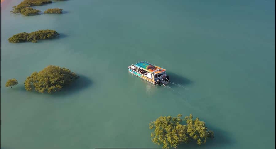 BROOME: DINOSAUR ADVENTURE CRUISE - With Tapas and Cocktail - A secluded beach and an ancient story