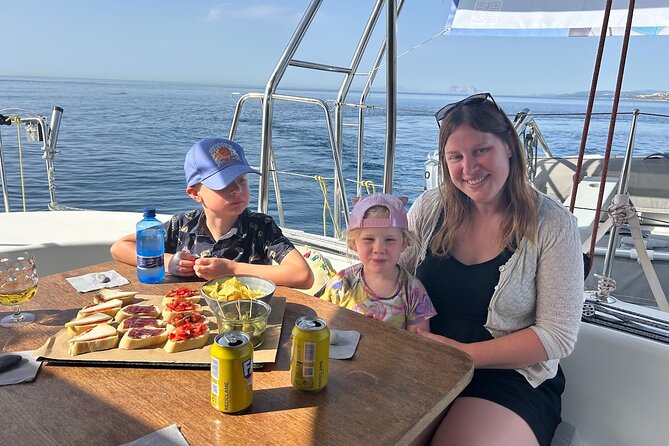 Catamaran Sailing Experience Manilva Tapas Drink Dolphins Swim Stop - Homemade tapas and the welcome drink