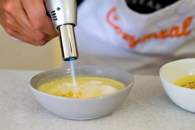 Cook Paella & Tapas + Market Tour in Barcelona (4-Course Meal) - Crema Catalana finishes with a local dessert
