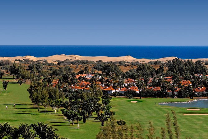 Electric Bike Panoramic South Coast Tour Optional Fishing Tapas - Riding through the golf paths and Pasito Blanco