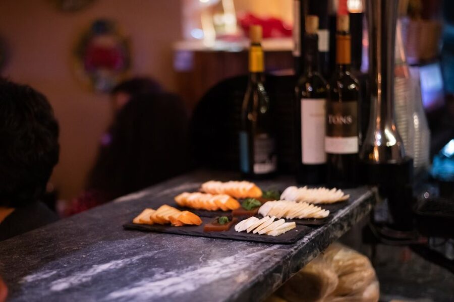 Food Tour: Portuguese wine & Tapas with Ginjinha Tasting - Stop two keeps the tasting informal
