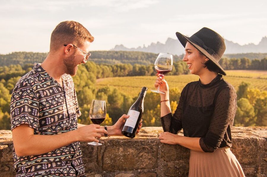 From Barcelona: Montserrat Half-Day Wine and Tapas Trip - From the monastery to Oller del Mas