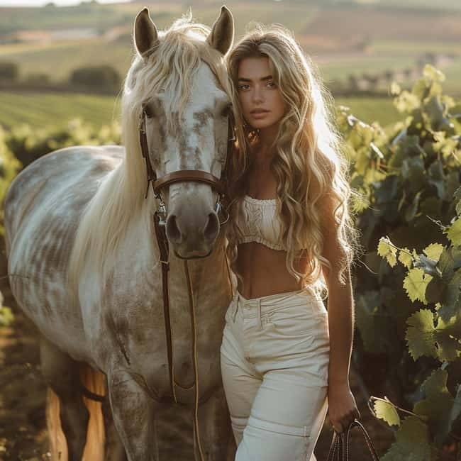 From Barcelona: PRIVATE Horseback Ride + Tapas + Picnic - A quiet hour for photos and open views