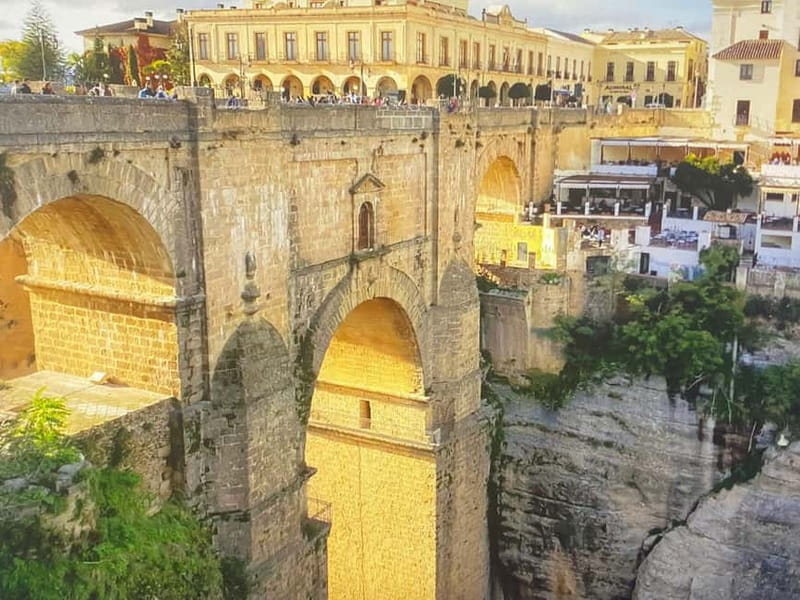 From Estepona: Ronda, private transport, cafe, bullring, tapas, drinks - The drive from Estepona through the Andalusian hills