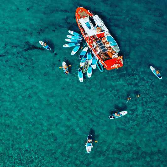 Ibiza: Secret Coves Guided Boat Tour with Open Bar and Tapas - San Antonio departure and the first stretch offshore