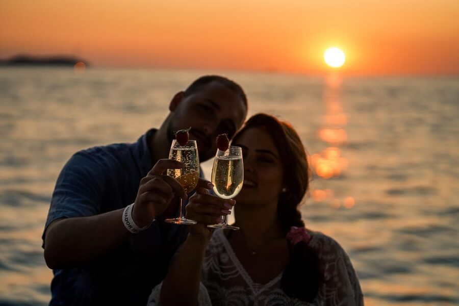 Ibiza: Secret Coves Guided Boat Tour with Open Bar and Tapas - What the food and open bar add to the $94 price