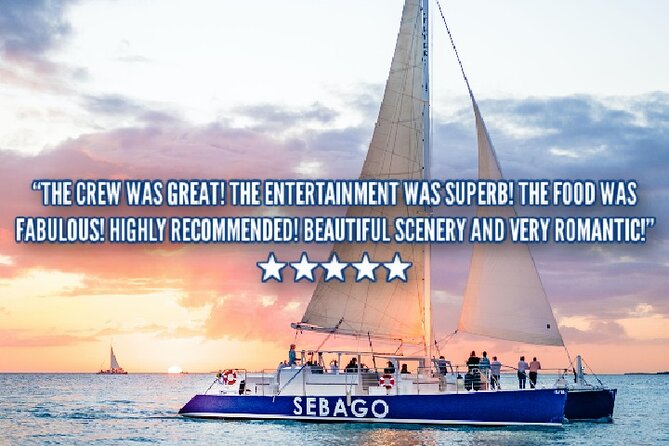 Key West Sunset Sail: Dolphin Watching, Wine, and Tapas - The sunset finish near Sunset Key