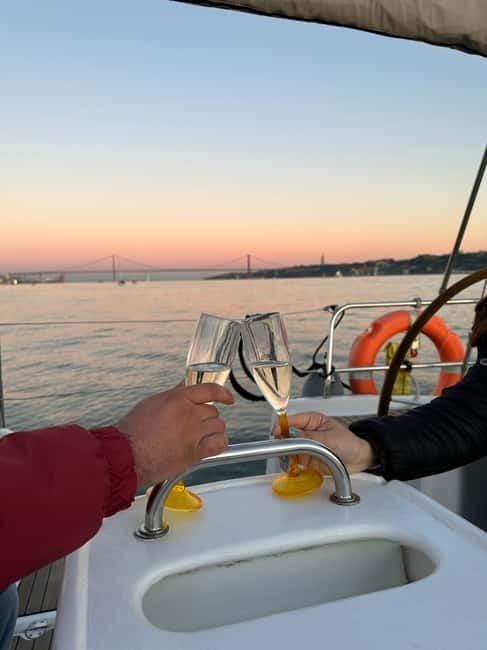 Lisbon: Romantic Cruise with Wine & Portuguese Tapas - MAAT and LX Factory from the water