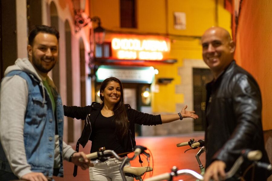 Madrid by Night: Vintage Bike Tour Highlights/Optional Tapas - Gran Vía and Sol under the city lights