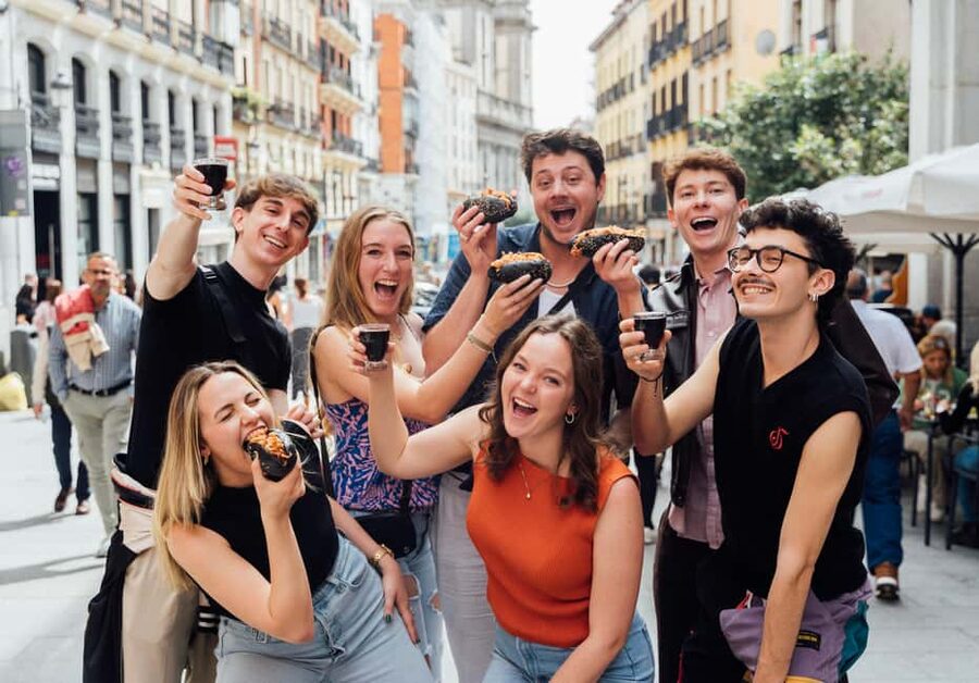 Madrid Guided Food Tour with Tapas and Spanish Wine - Five tapas stops instead of one long dinner