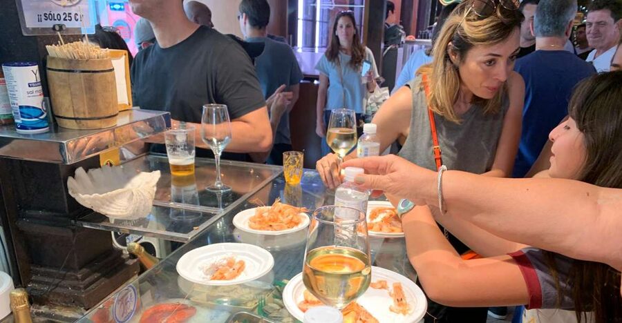 Madrid: History of Tapas Walking Tour and Tasting - San Miguel Market: impressive, useful, and not especially quiet