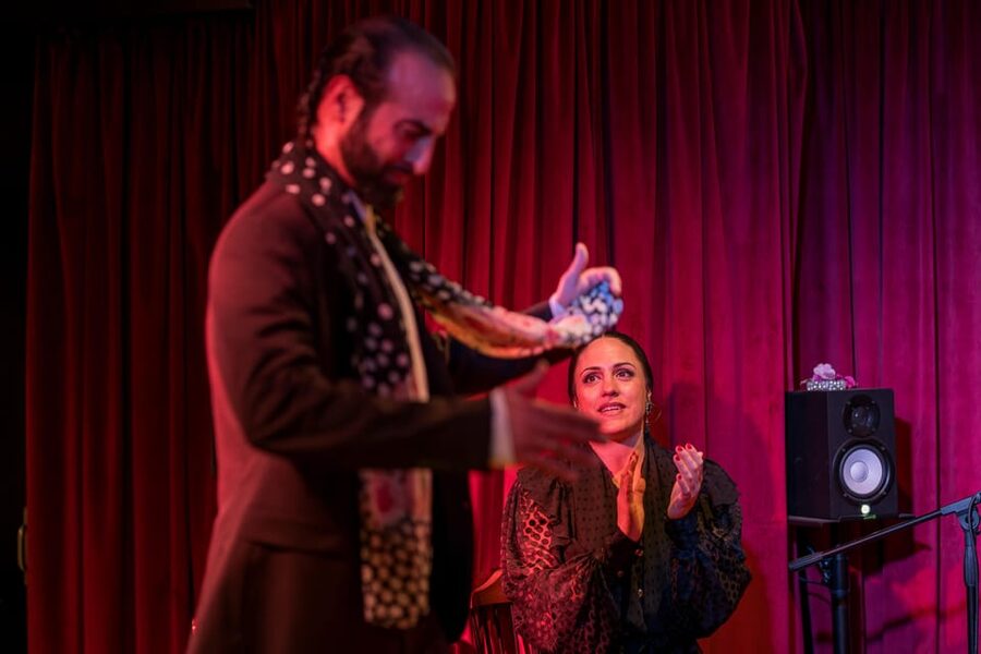 Málaga: Flamenco Course 4pm + 1-Hour Show, 3 Tapas and Drink - Entering the intimate tablao