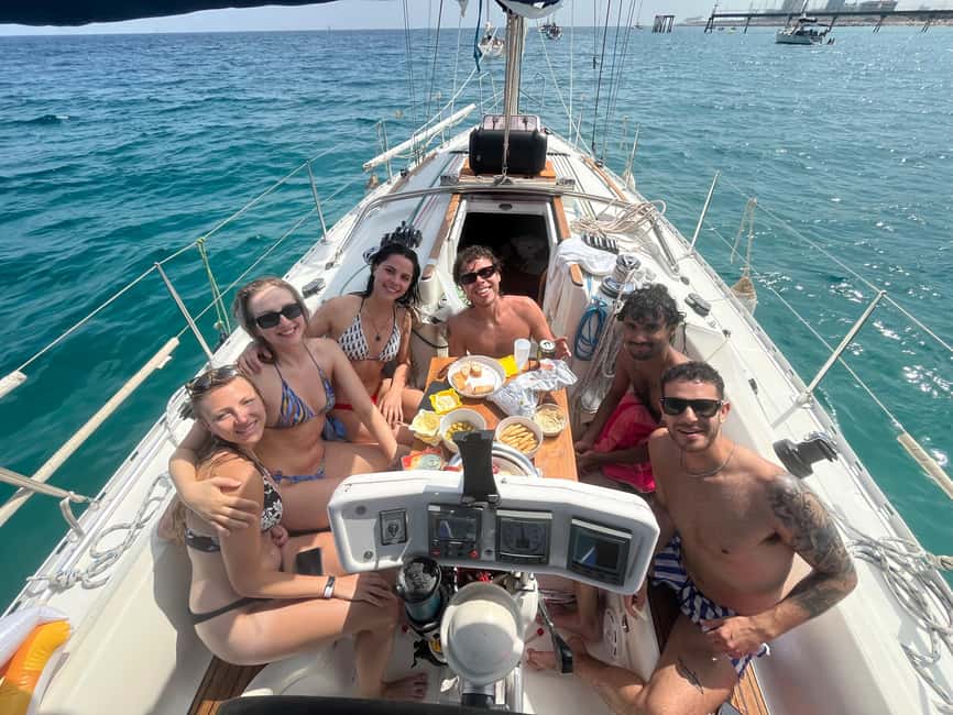 New Sailing / Boat Tour with Free Drinks and Tapas - The Open-Sea Swimming Stop