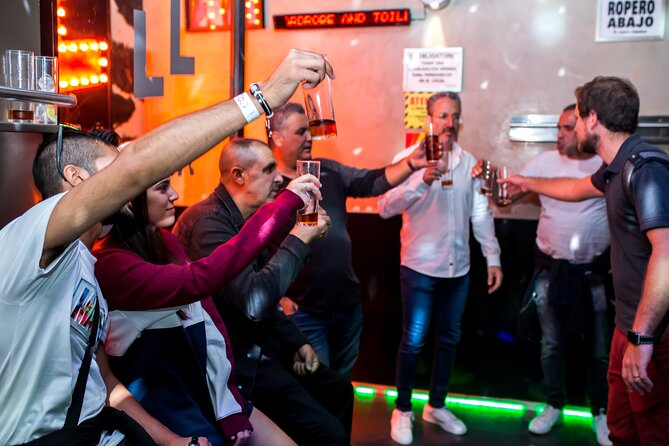 Nightlife Tour Drinks Tapas and Party Experience in Madrid - Changing the mood on Calle de Augusto Figueroa