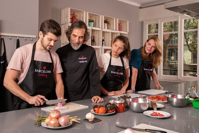 Premium Paella & Tapas Feast: Unlimited Wine & Rambla Views - Tapas, tomato bread, and a useful first course