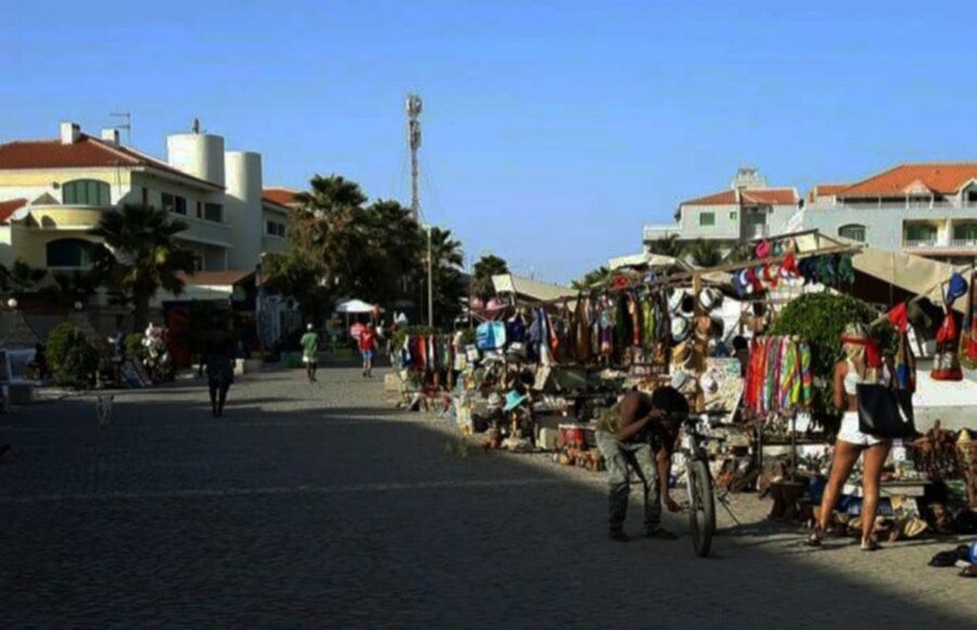 Sal island: Santa Maria city tour, street art and tapas - Old photographs, utensils, and a wider town view