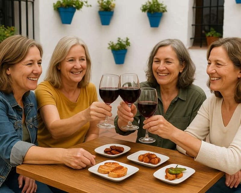 Self-Guided Wine & Tapas Walking Tour - Four wine and tapas stops, not one long meal