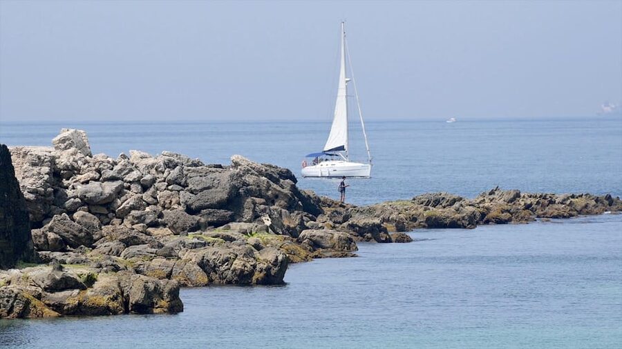 Tarifa: Sailboat Tour, Snorkelling, Tapas & Drinks - A calm-water stop for swimming and snorkeling
