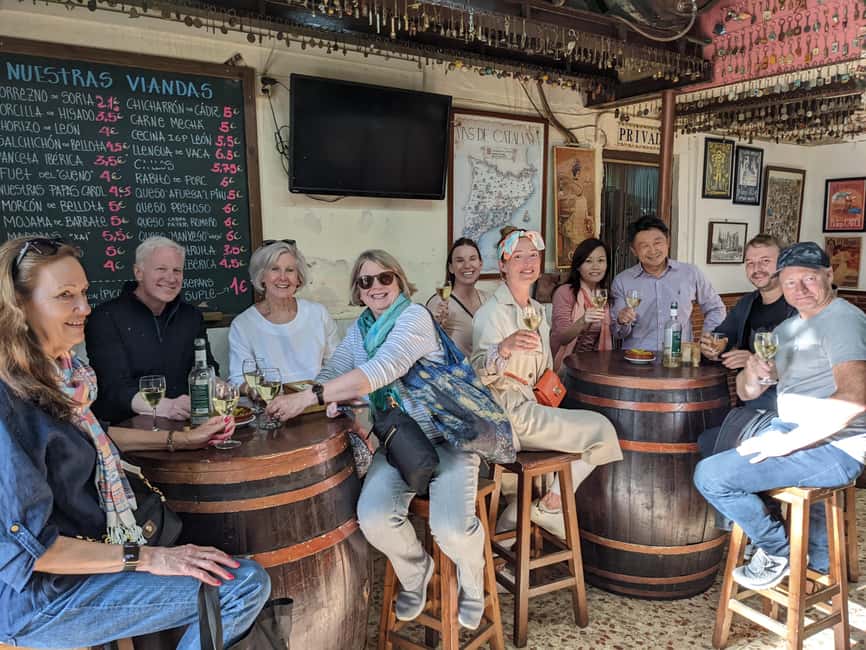 The Tapas Secret: Eat Where Locals Eat - Seafood and traditional drinks at the later stops