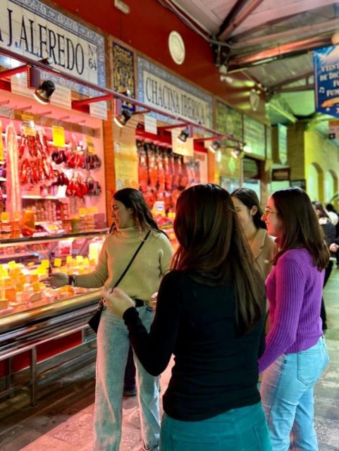 Triana Market Tapas Tour - Ham, sausages, olives, and sherry