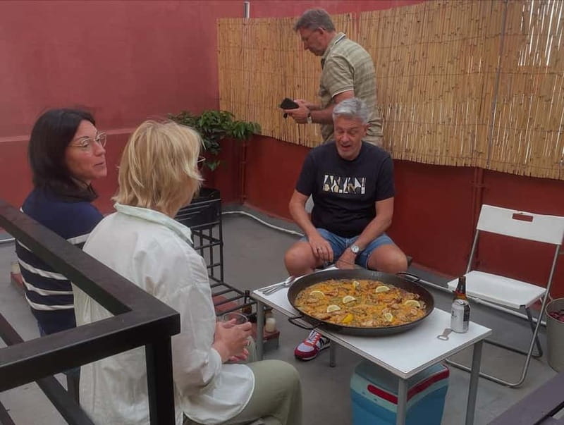 Valencia: Paella Cooking Class with Tapas and Drinks - The terrace changes the pace of the class